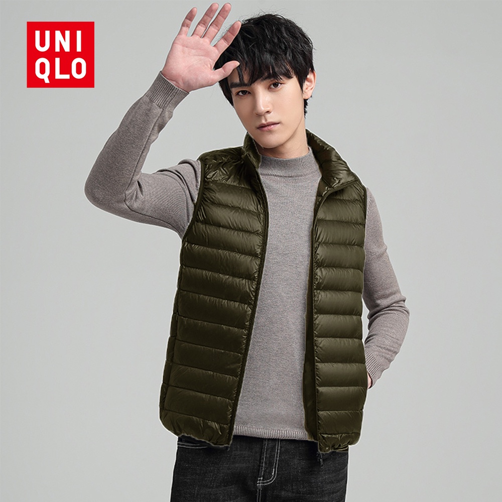 Uniqlo Men's Winter Undershirt Jacket 2023 Winter New Down Men's Vest