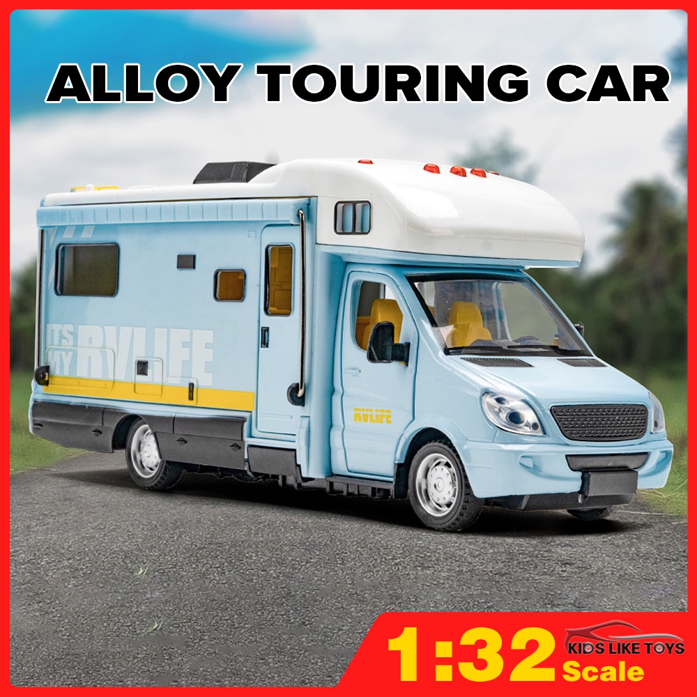 KLT Scale 1/32 Camping RV Metal Diecast Alloy Toy Cars Models Trucks ...