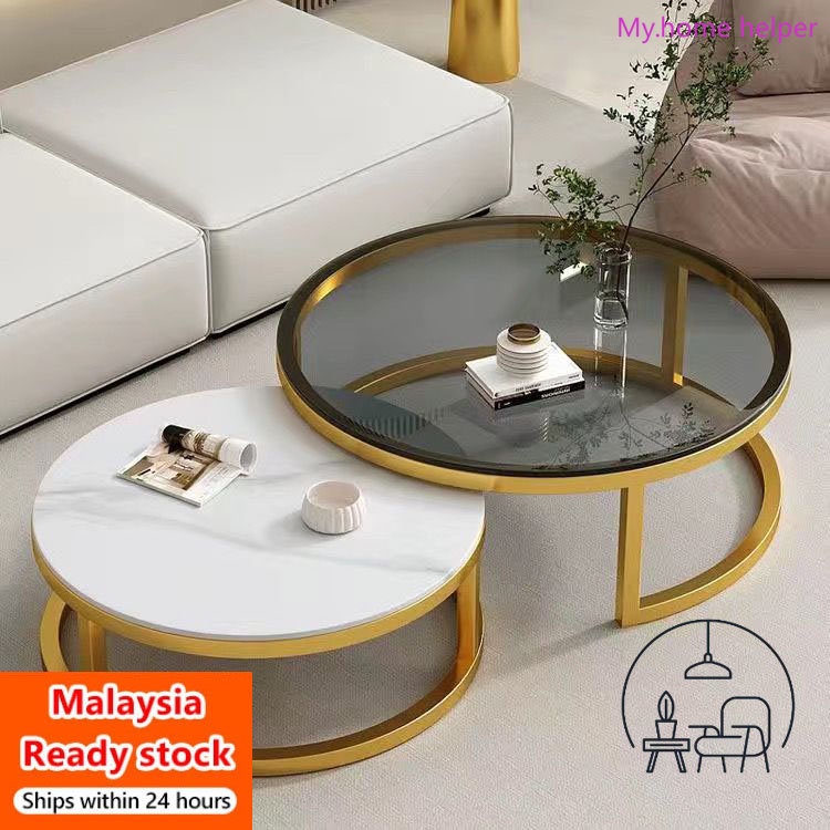 🔥Ready Stock🔥Rock Plate Tea Table Living Room Nordic Simple Side Table ...