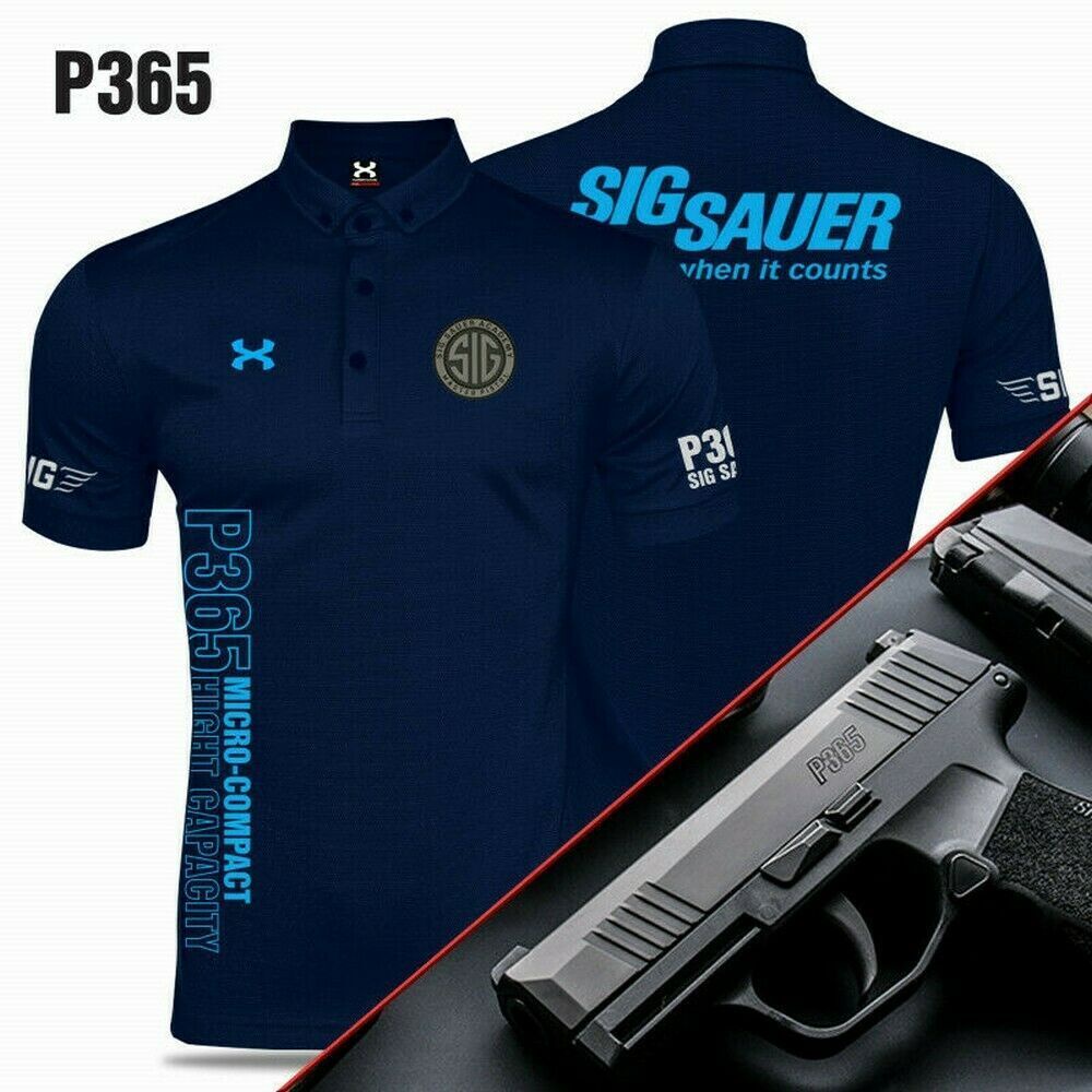 New 2023 2023 New -2023 Sig Sauer Shooting Team Polo Shirt Short Sleeve ...