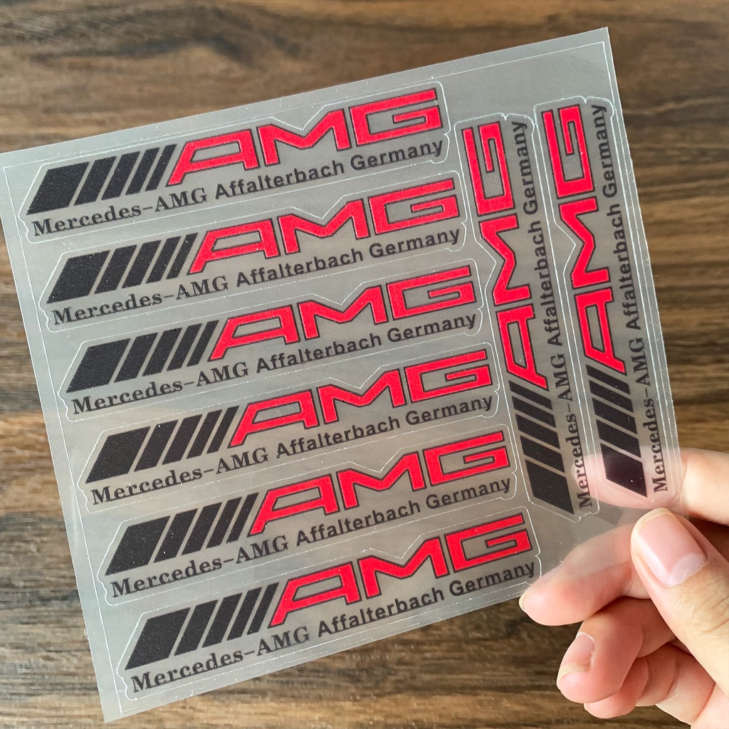 AMG Logo Vinyl Sticker Car Body Decorative Decal for Benz W203 W204 ...
