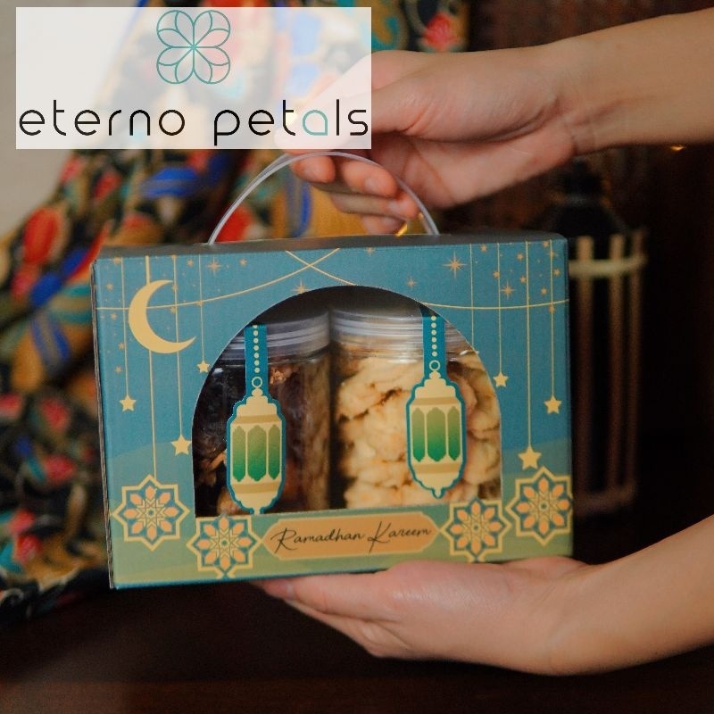 Hari Raya Ramadan Premium cookies handle box / Eterno design premium ...