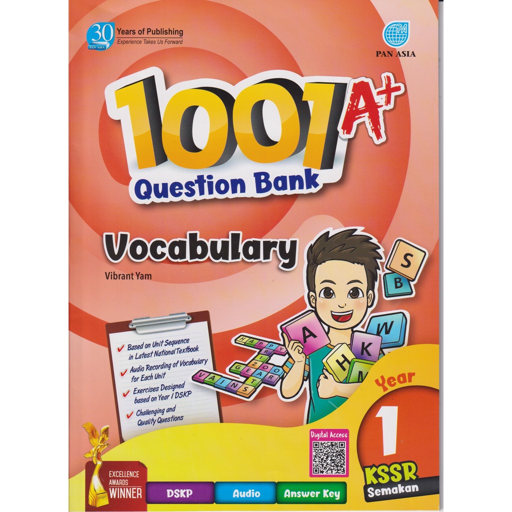 1001 A+ Question Bank Vocabulary Year 1 KSSR Semakan | Shopee Malaysia