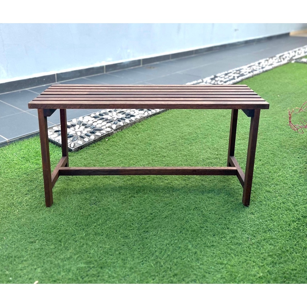 POPI Wooden Bench Chair Stool Bench Stool Chair Long Chair Outdoor