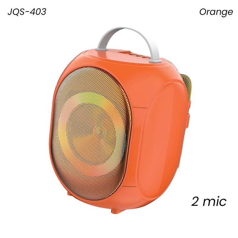 JQS 403 PORTABLE WIRELESS SPEAKER WITH 2*MICROPHONE NEWLY DESIGNED