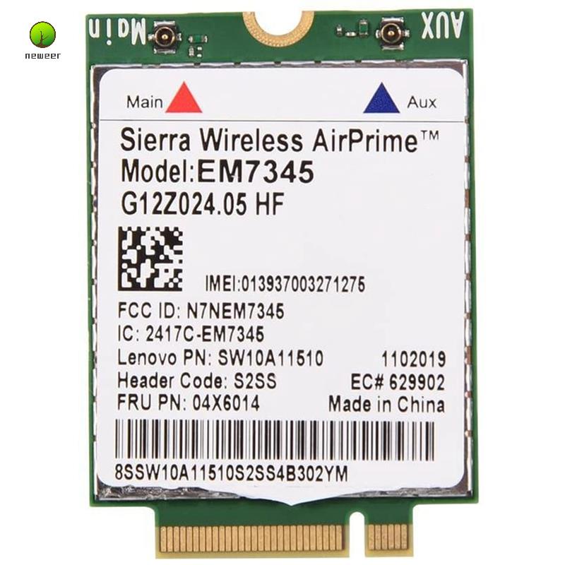Network Card, EM7345 4G LTE WWAN Card Module for Thinkpad X250 X1C W550 ...