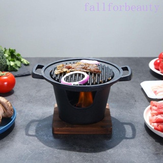 HOUSEHOLD Multifunctional Charcoal Barbecue Grill Alcohol Stove, Portable  Nonstick Charcoal Grill Tabletop Hibachi Grill, Korean Style Barbecue Grill  Indoor Stovetop, Outdoor Camping BBQ Grill : : Garden