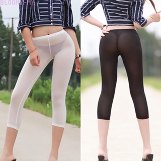 Leggings Trousers See Through Sexy Sheer Super Stretchy Yoga 1pcs  Breathable