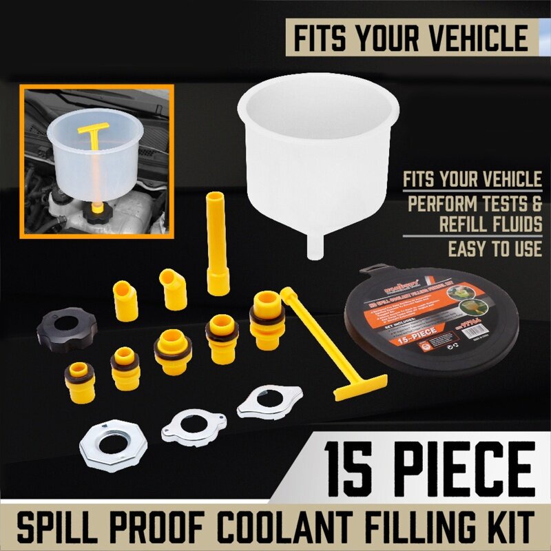EDB* No Spill Coolant Funnel Kit, Spill Free Radiator Coolant Filling