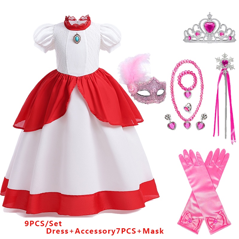 Princess Dress For Toddler Girls - Cosplay Costume For Birthday Parties & Dress Up