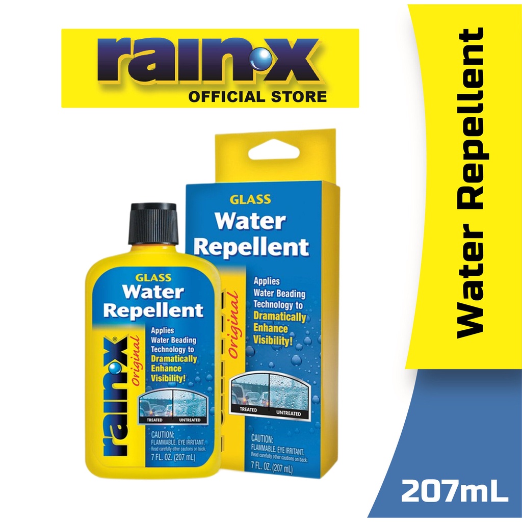 RainX Water Repellent Window Glass Treatment Plastic Repellent Anti