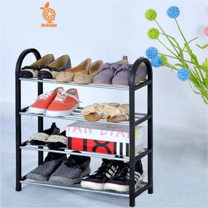 Plastic 4tier Stacking Shoe Rack Shopee Malaysia