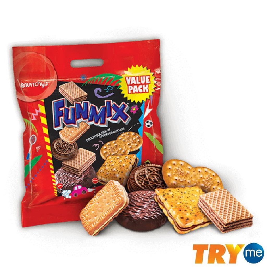 Munchy's Funmix Hilarious Mix of Assorted Biscuits 17 Sachets 500g ...