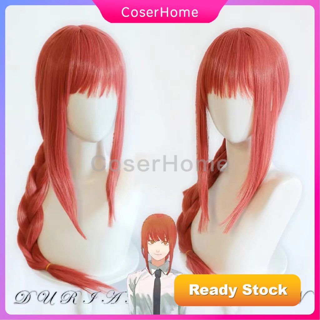 Chainsaw Man Makima Cosplay Makima Wig For Adult Women Anime Red Pink ...