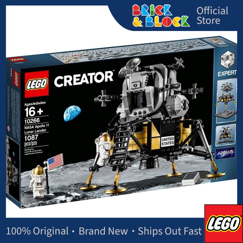 LEGO 10266 NASA Apollo 11 Lunar Lander LEGO Creator Expert Shopee Malaysia