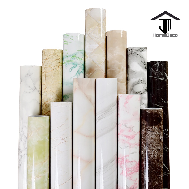 (60cm x 5 meter) DIY Marble Wallpaper Cabinet Wallpaper Furniture Film ...