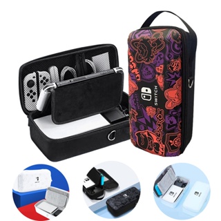 Switch Case for Nintendo Switch and Switch OLED Model, Portable Full  Protection Carrying Travel Bag with 18 Game Cards Storage for Switch  Console Pro