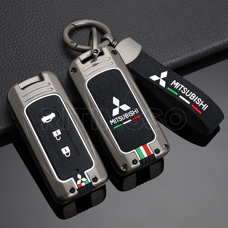 Alloy+silica Gel 2/3 Buttons Remote Key Case for Mitsubishi L200 ASX