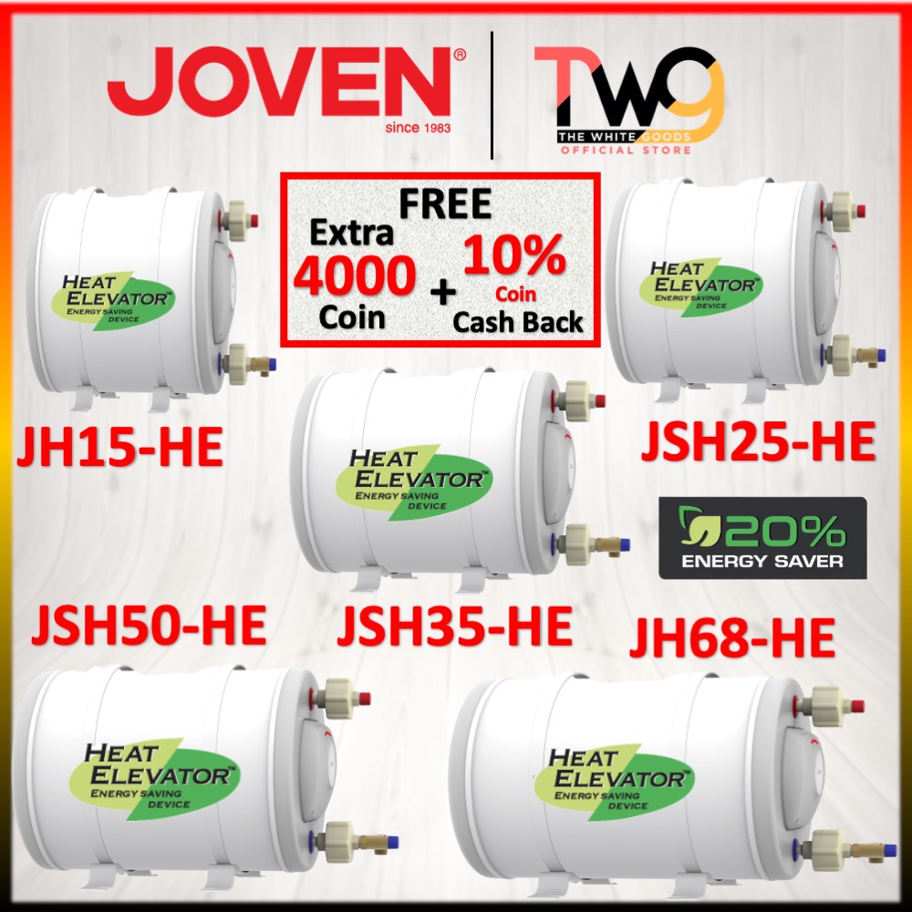 [FREE SHIPPING] Joven Storage Tank HEAT ELEVATOR Water Heater JH15HE