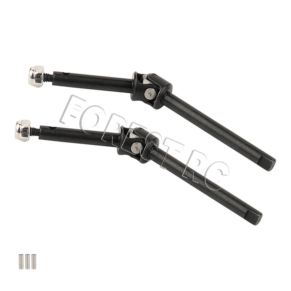 1 Pair Steel Drive Shafts For Axial SCX24 90081 1/24 RC Crawler Car - Front Rear Center, 64+32mm - View #5