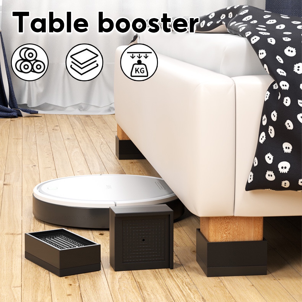 4pcs Bed Foot Increase Table Height Raiser Furniture Legs Sofa Pad