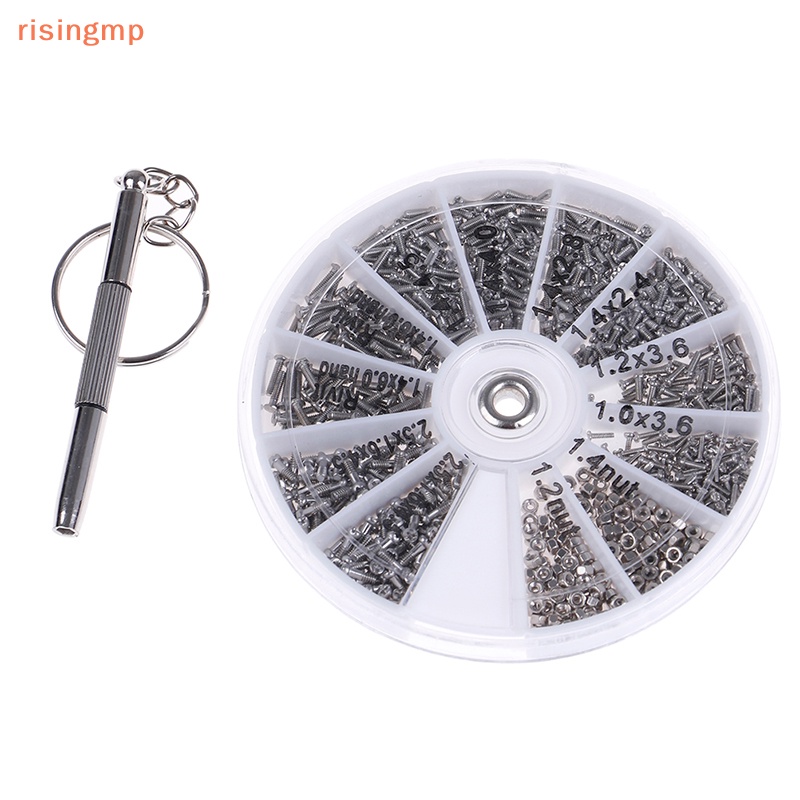 [risingmp] 600Pcs Tiny Screws Nut + Screwdriver Watch Eyeglass Glasses ...