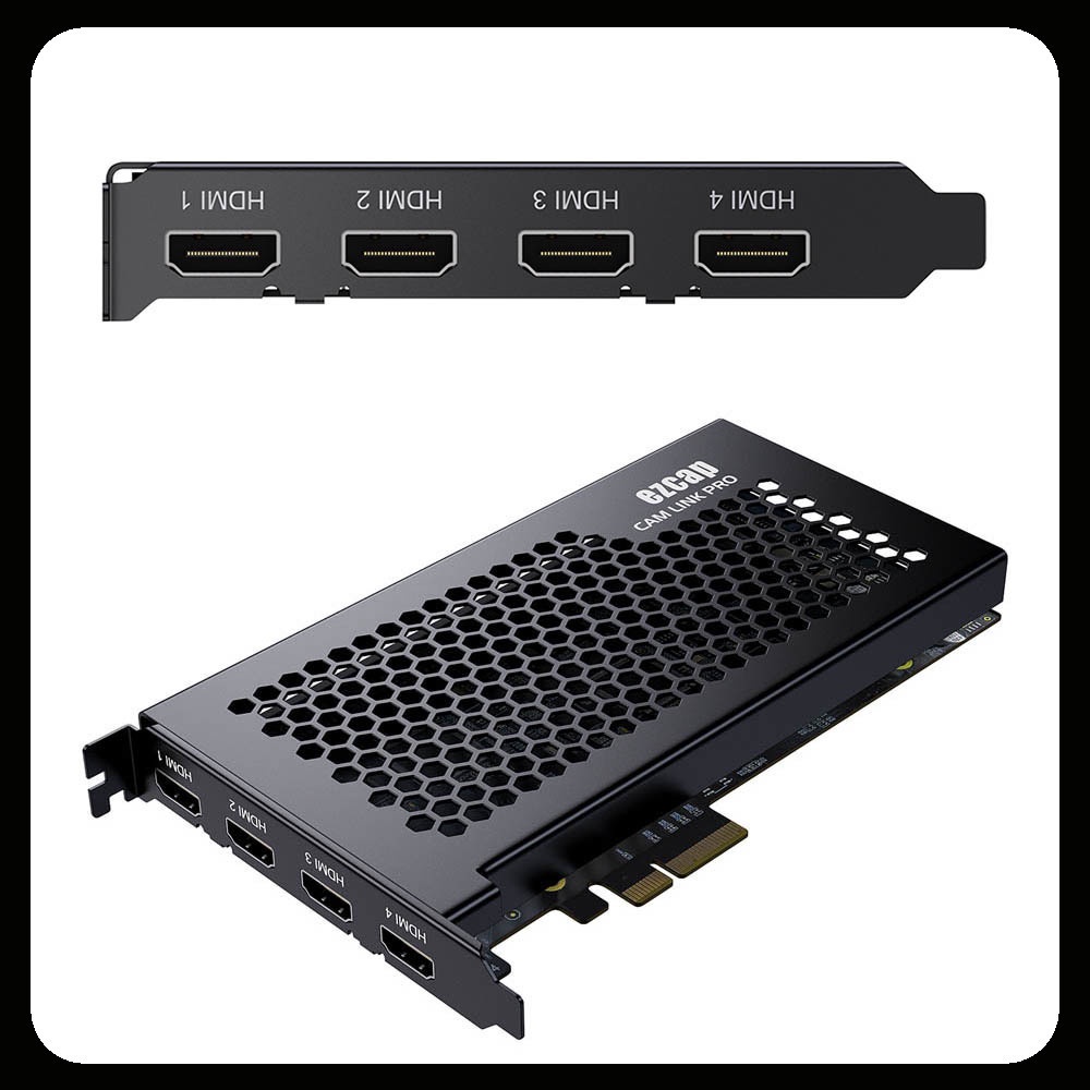 Ezcap CAM LINK PRO 4 Ports HDMI PCIE Video Capture Card Recording Box