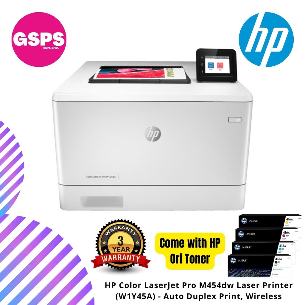 Hp color laserjet store pro m454dw