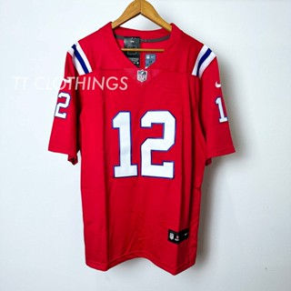 NFL Jersey 48 size-New England Patriots #12 Tom Brady Men's Nike White  Golden Edition Vapor Limited NFL 100 Jersey