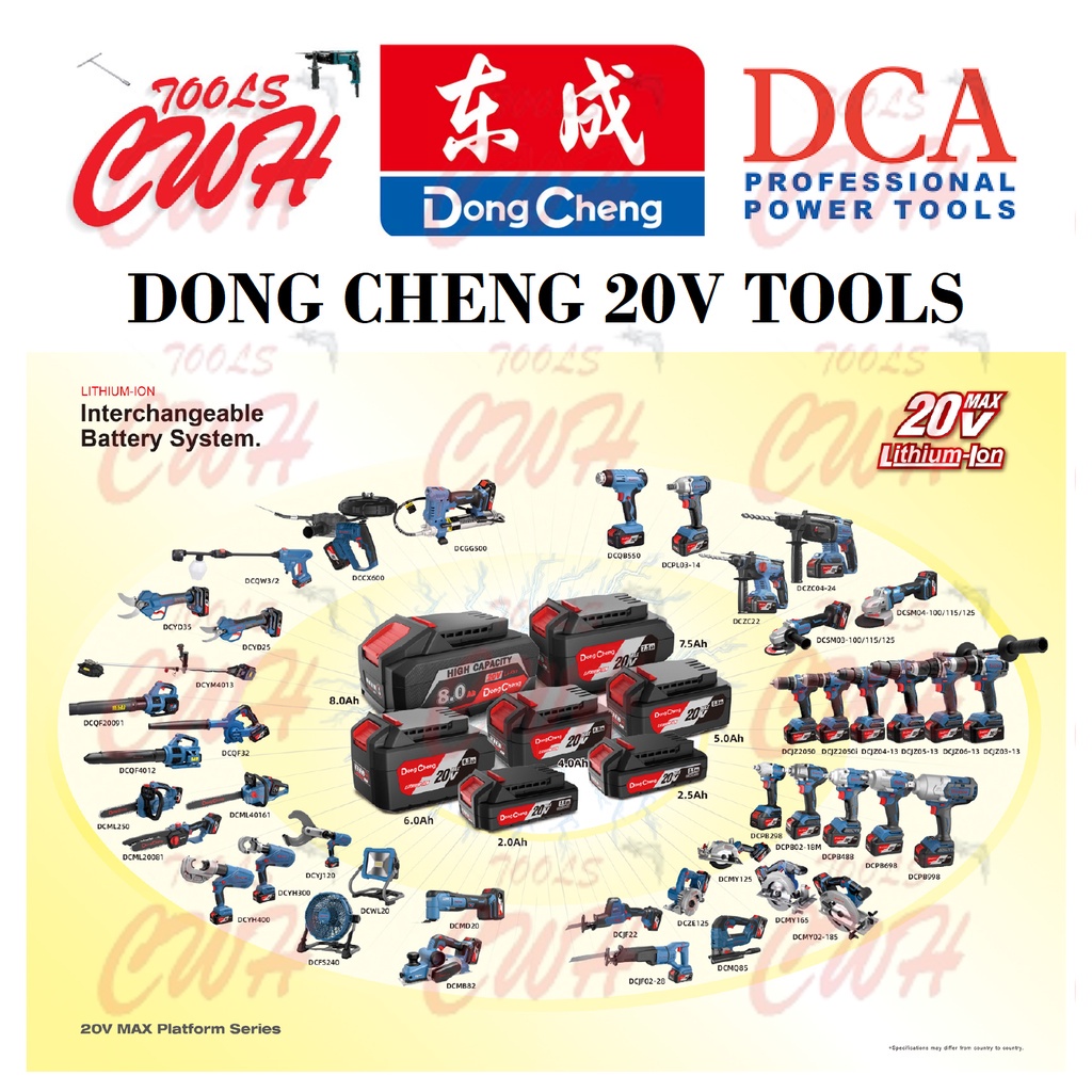 DONG CHENG DCA 20V LI-ON BATTERY CHARGER DONGCHENG DCPB298 DCZC22 ...