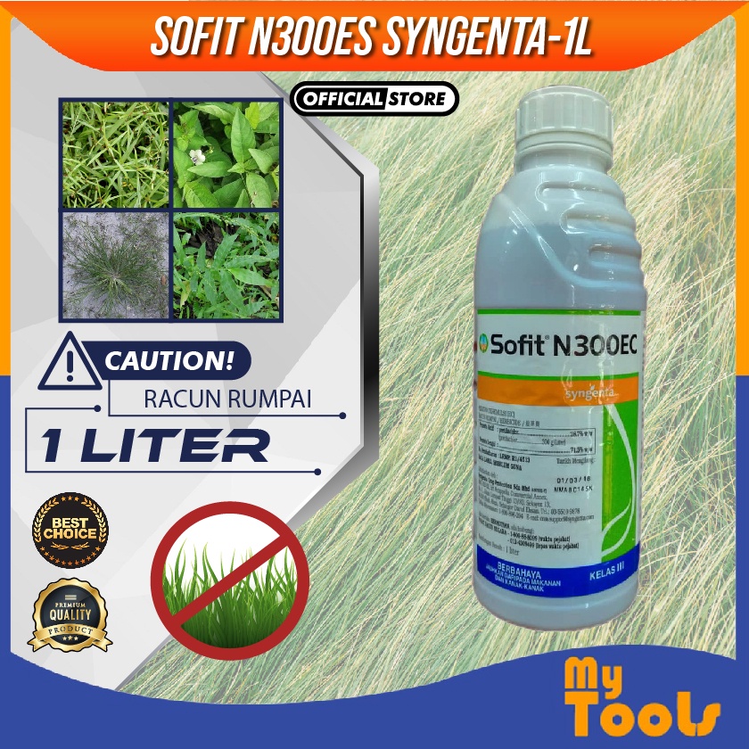 Mytools 1 Liter Syngenta Sofit N300EC Herbicide Pretilachlor 28.7% ...