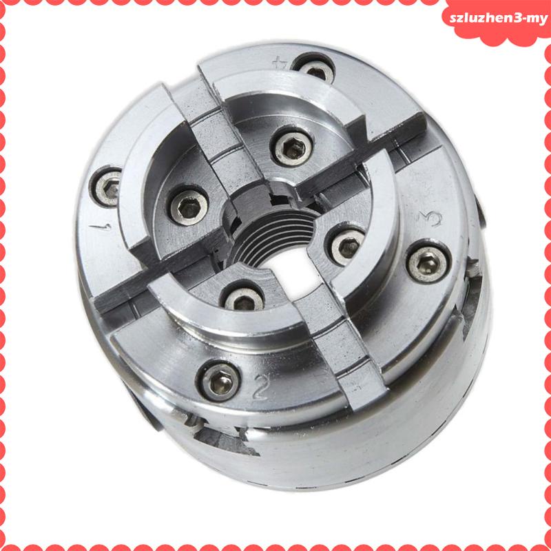[SzluzhenbcMY] 96mm 4 Jaw Reversible Self-Centering Thread Lathe Chuck ...