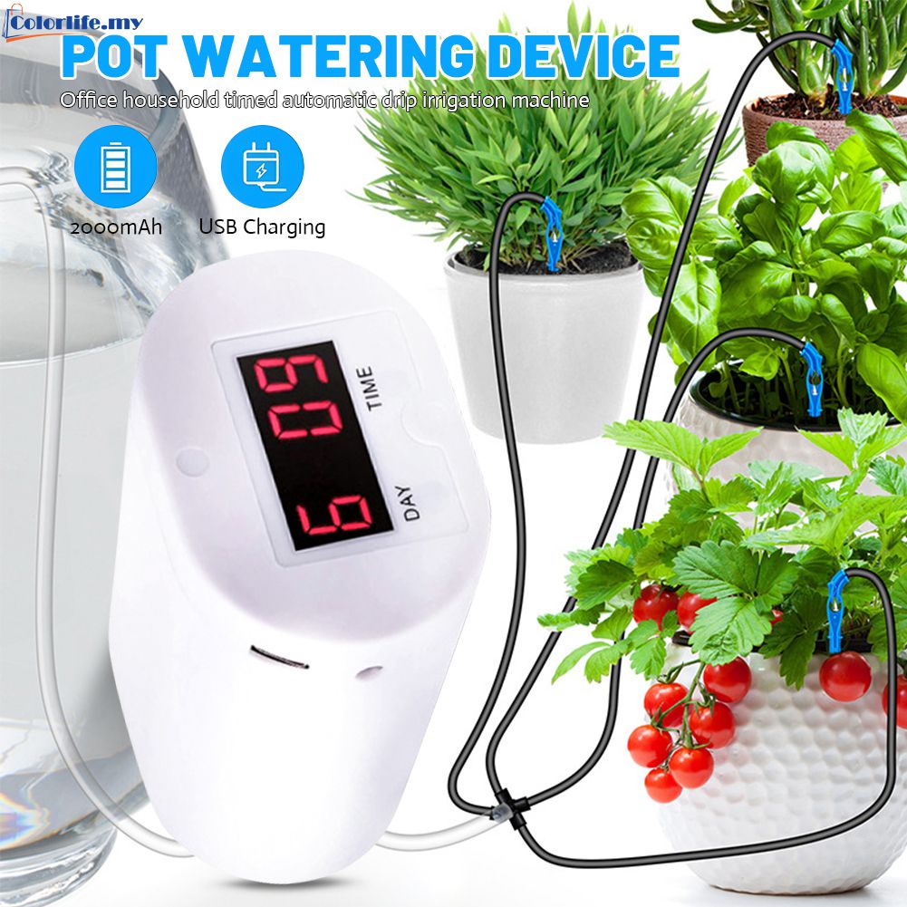 16 Pump Lcd Automatic Watering System Kit For Indoor Plant Self