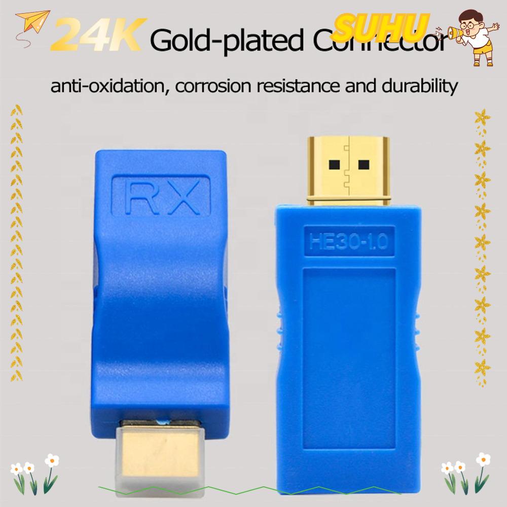 SUHU 2Pcs Cable To HDMI, 30 Meter Transmission 4K HDMI