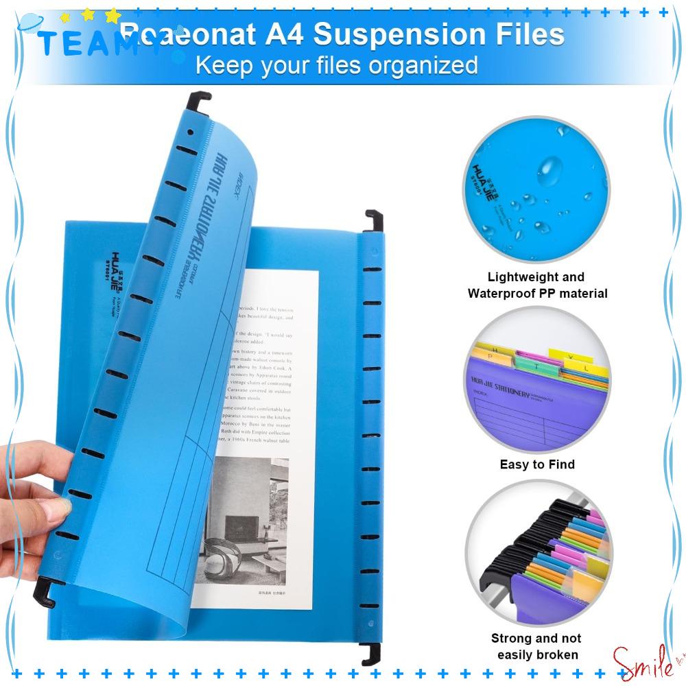 TEAMY A4 Quick Labor Folder, with Hook PVC A4 Suspension Files