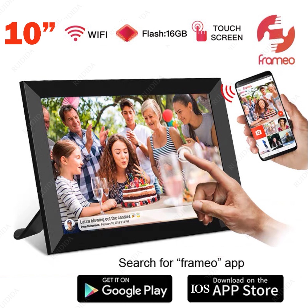 10.1Inch Frameo Digital Photo Frame WIFI Digital Picture Frame Smart ...