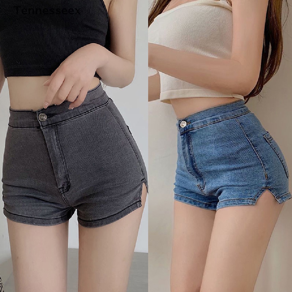 [TESN] Sexy Hip Lift Skinny Jean Shorts for Women 2023 Summer High