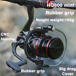 LINNHUE Mini 800 Fishing Reel Mini Spinning Reel Metal Spool Murah