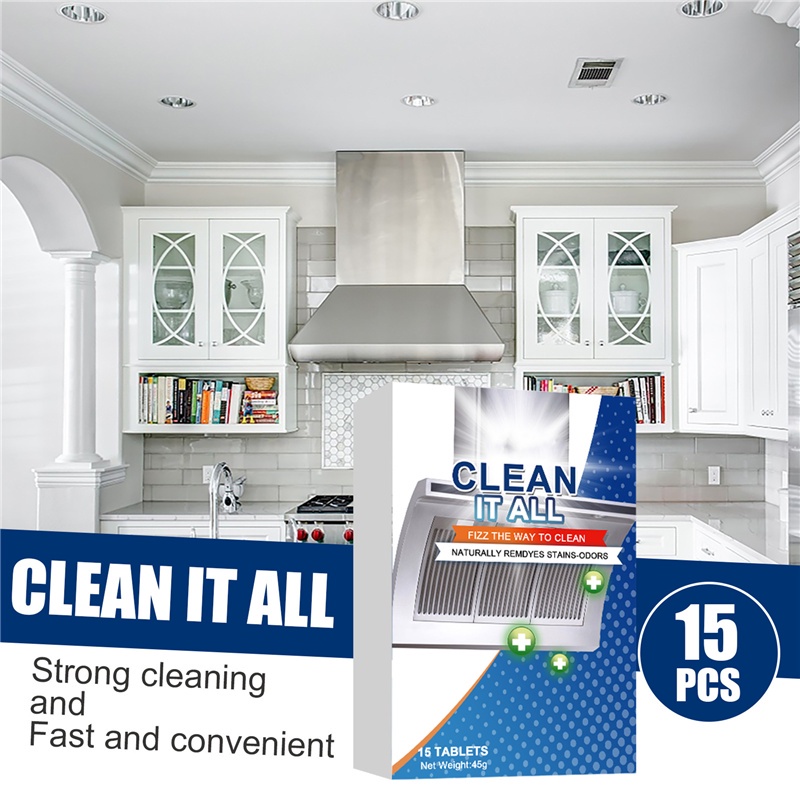 Heavy Oil Cleaning Agent Effervescent Tablets Powerful Multipurpose