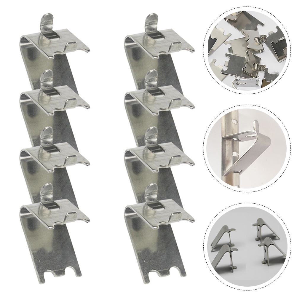 Shelving Brackets Freezer Shelf Support Hooks Cooler Clips 8 Pcs