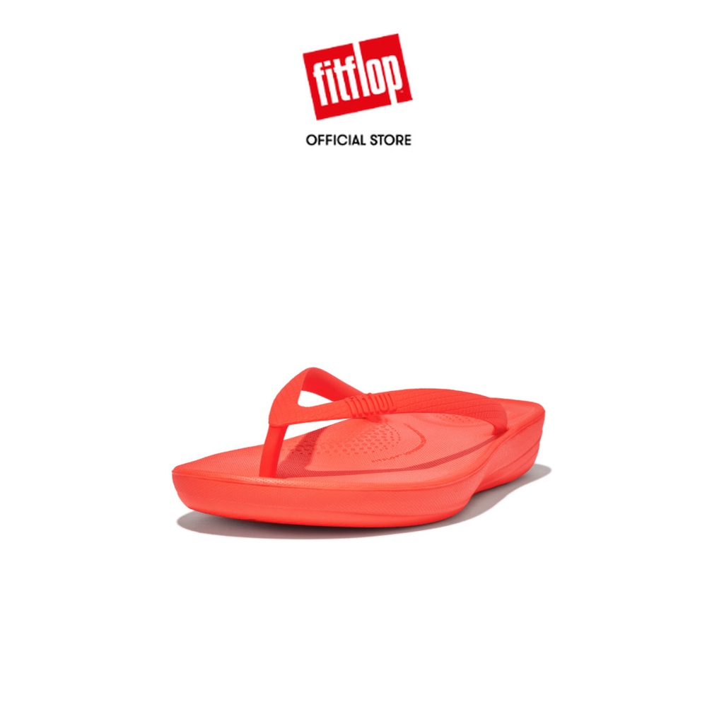 FitFlop iQUSHION Women's Ergonomic FlipFlops Neon Orange (E54694