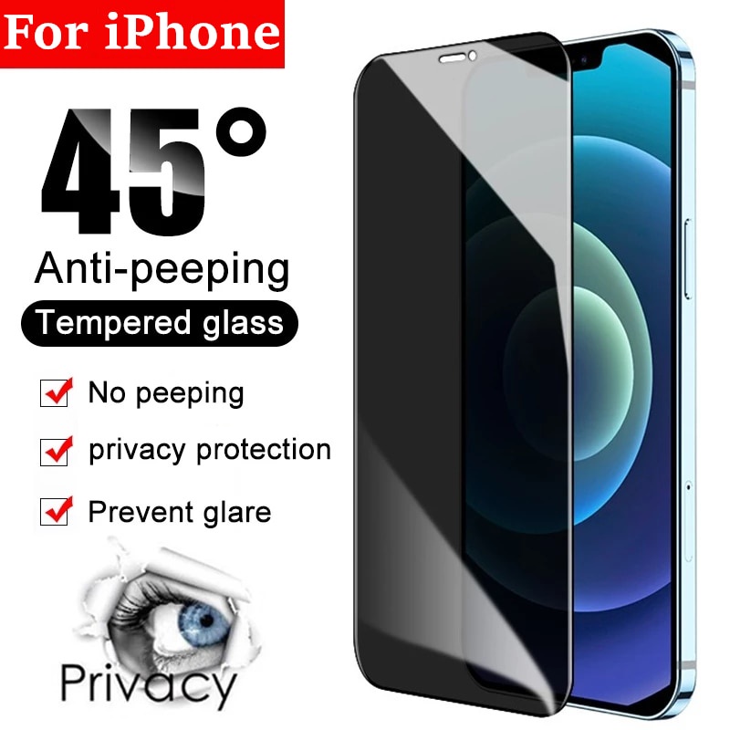 Magtim AntiSpy Screen Protector For iPhone 14 13 12 11 Pro Max Tempered Glass For iPhone XS 7 8