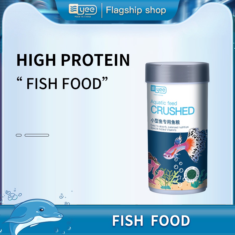 YEE Betta food Small Fish Foods Small Particles Rich In Spirulina And