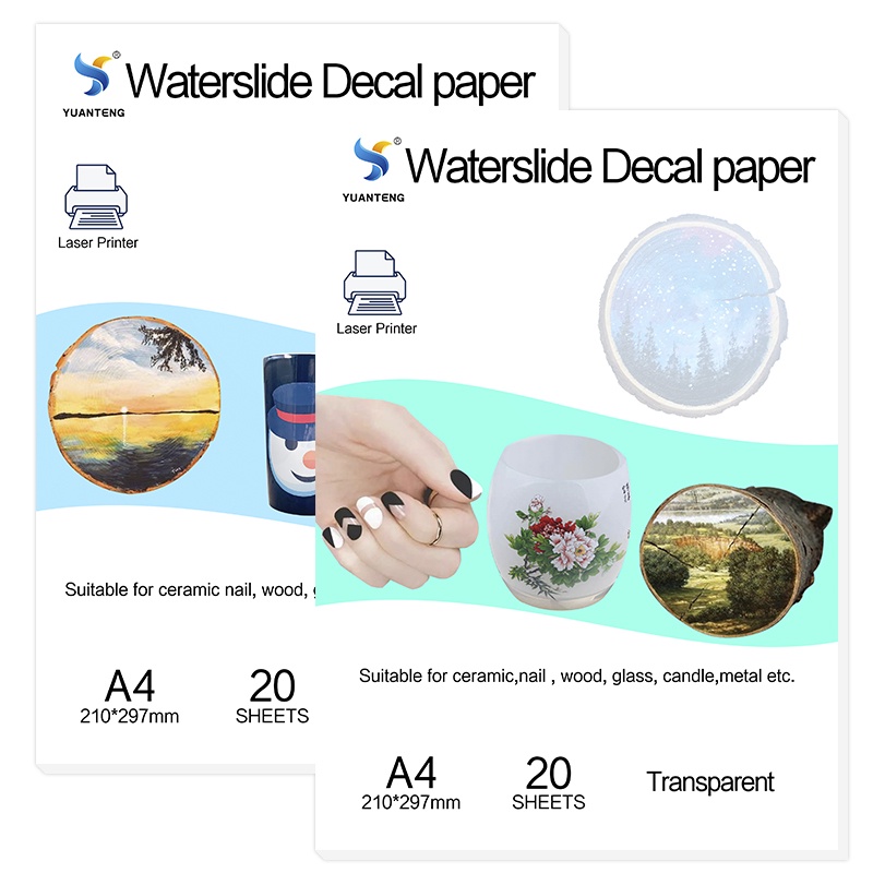 No Need Spray Waterslide Decal Paper Laser A4 Size Transparent Color