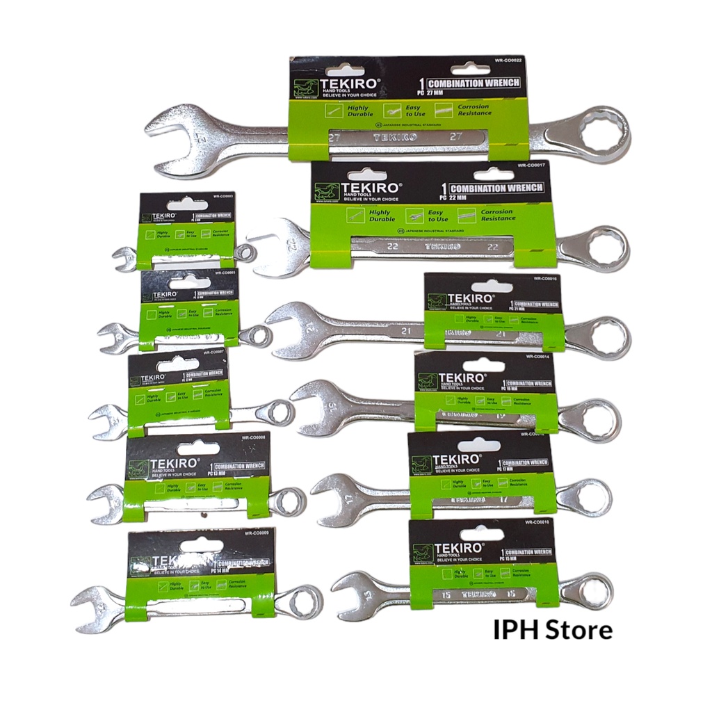 Tekiro WR-CO Series Combination Wrench (Size 17 - 22mm) | Shopee Malaysia