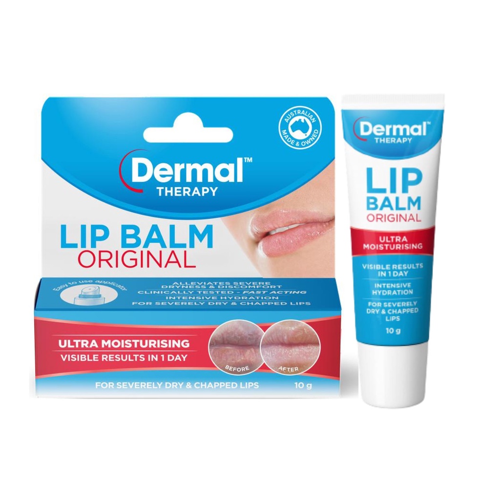 HealthGuru Dermal Therapy Lip Balm For Dry Lips & Sensitive Lips Mint ...