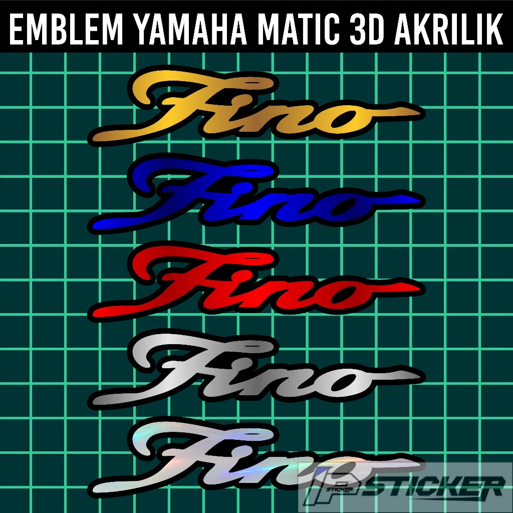 FINO 3D CHROME GOLD HOLOGRAM EMBLEM | Shopee Malaysia