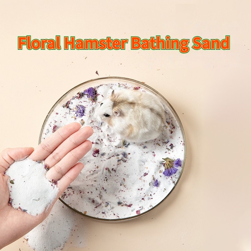 Hamster Bath Sand Flower Scented Version for Chinchillas To Deodorize