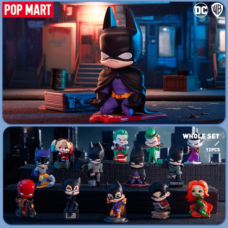 POP MART DC Gotham City Series Mystery Box 1PC/12PCS Blind Box POPMART  Action Figure BATMAN HARLY QUINN JOKER JUSTICE LEAGUE