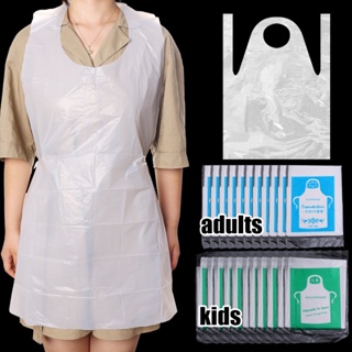 12Pcs Disposable Aprons Non-Woven Fabric Aprons Water-Resistant Oil-Proof  Aprons Barbecue Barbecue Packaging Non